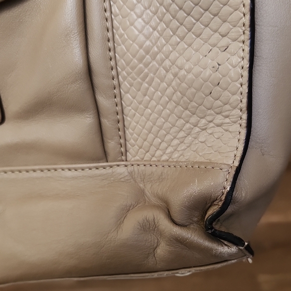 Coach Charlie Embossed Python Leather Tote Luxury Bag Old Money Quiet Luxury - Picture 11 of 16